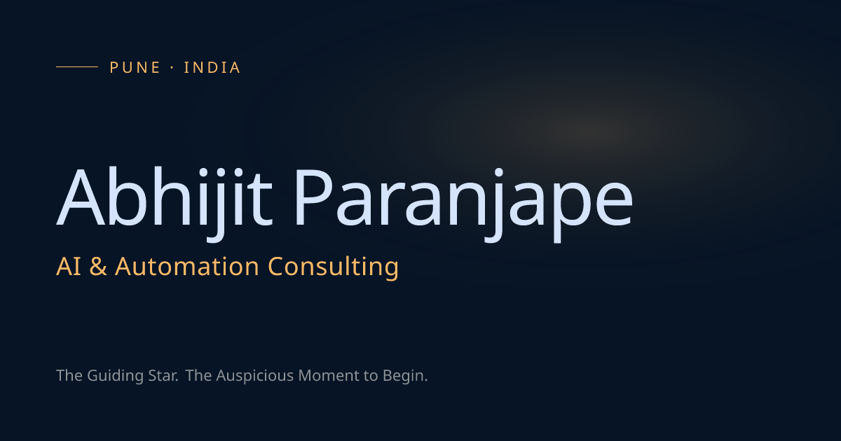 Abhijit AI — photo from the business website